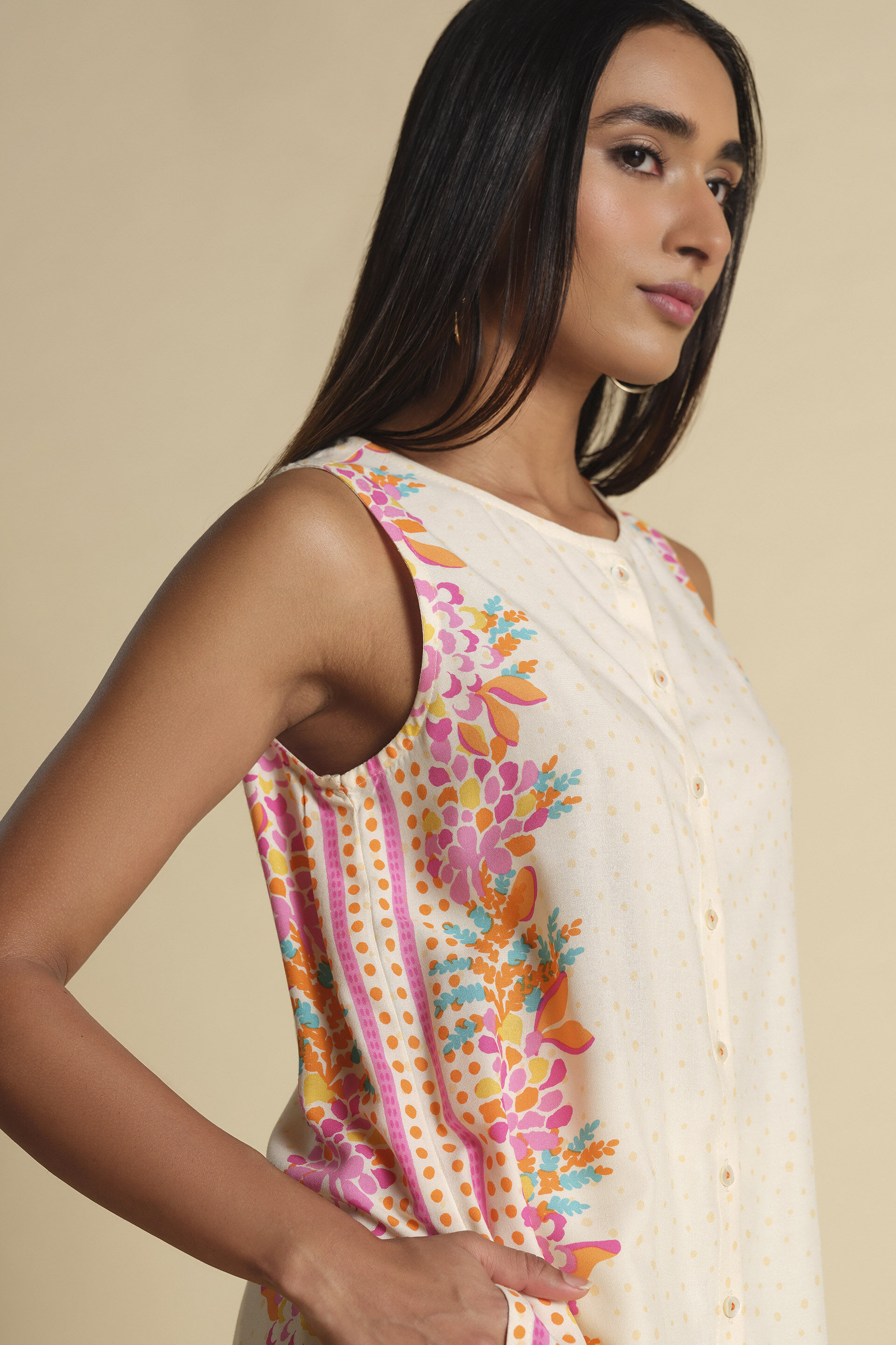 Garden Trellis Co-ord, Off White, image 6